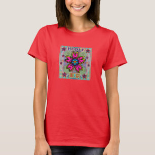 "I LIEBE TOKYO" Blume Kanji Shirt