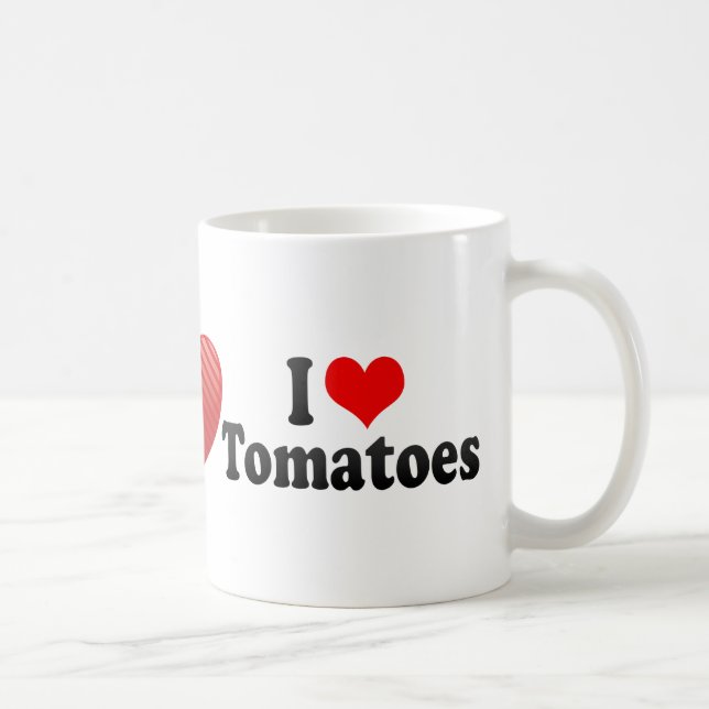 I Liebe-Tomaten Kaffeetasse (Rechts)