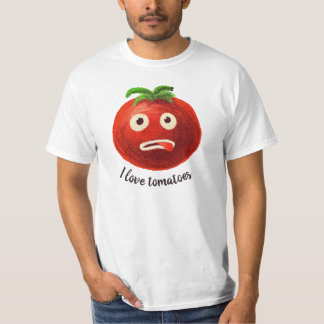 I Liebe Tomaten Kawaii Funny Gemüse T-Shirt