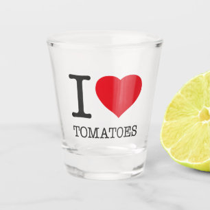I LIEBE TOMATEN SCHNAPSGLAS
