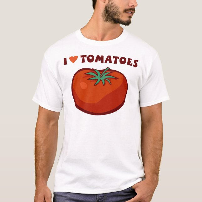 I Liebe-Tomaten T-Shirt (Vorderseite)