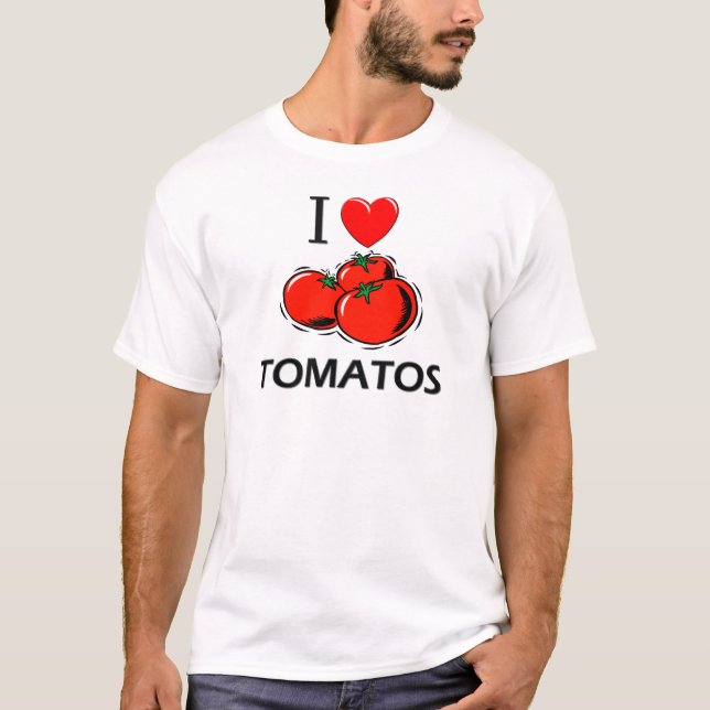 I Liebe-Tomaten T-Shirt (Vorderseite)