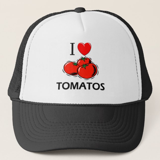 I Liebe Tomatos Truckerkappe (Vorderseite)