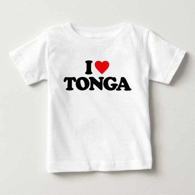 I LIEBE TONGA BABY T-SHIRT (Vorderseite)