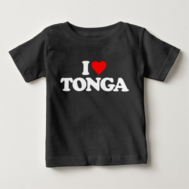 I LIEBE TONGA BABY T-SHIRT (Vorderseite)