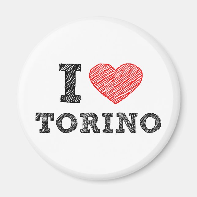 I Liebe Torino Magnet (Vorne)