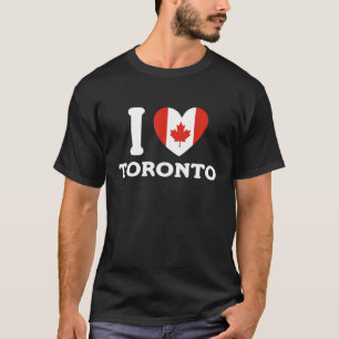 I Liebe Toronto Canada Herzenflagge T-Shirt