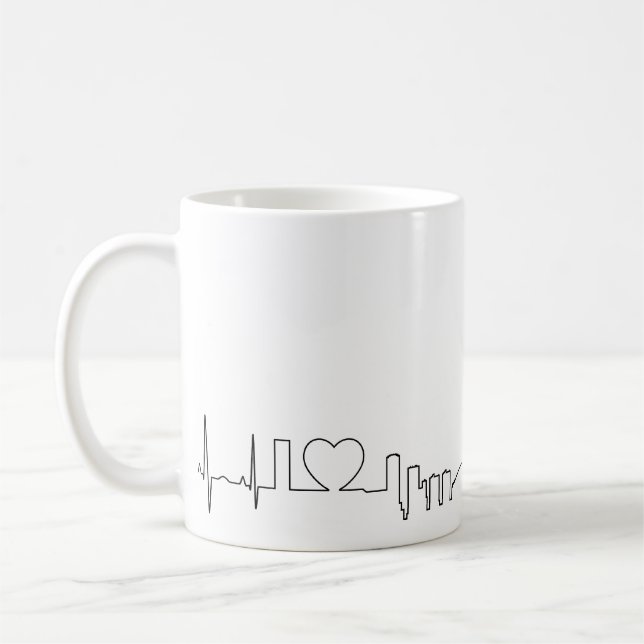 I Liebe Toronto in einer außerordentlichen ecg Art Kaffeetasse (Links)