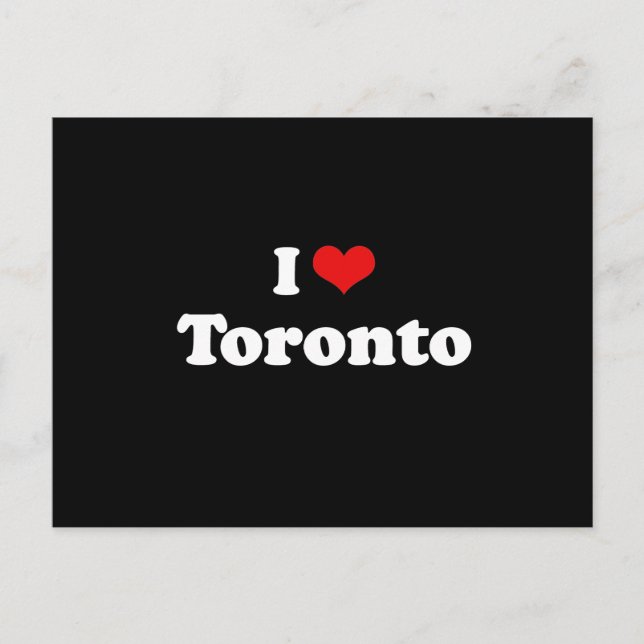 I LIEBE TORONTO POSTKARTE (Vorderseite)