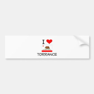 I Liebe TORRANCE Kalifornien Autoaufkleber