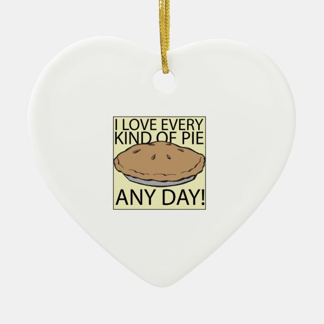 I Liebe-Torte Keramikornament (Vorne)