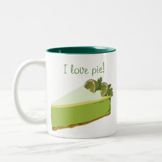 I Liebe-Torten-Tasse Zweifarbige Tasse