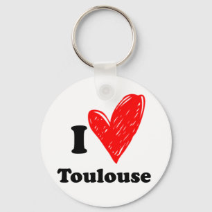 I Liebe Toulouse Schlüsselanhänger