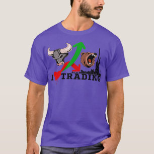 I Liebe Trading Design Bären gegen Bullen mit Volu T-Shirt
