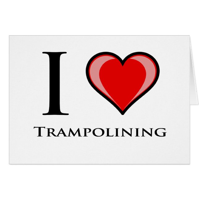 I Liebe Trampolining (Vorderseite (Horizontal))
