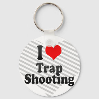 I Liebe Trap Shooting Schlüsselanhänger