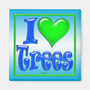 I Liebe Trees Magnet