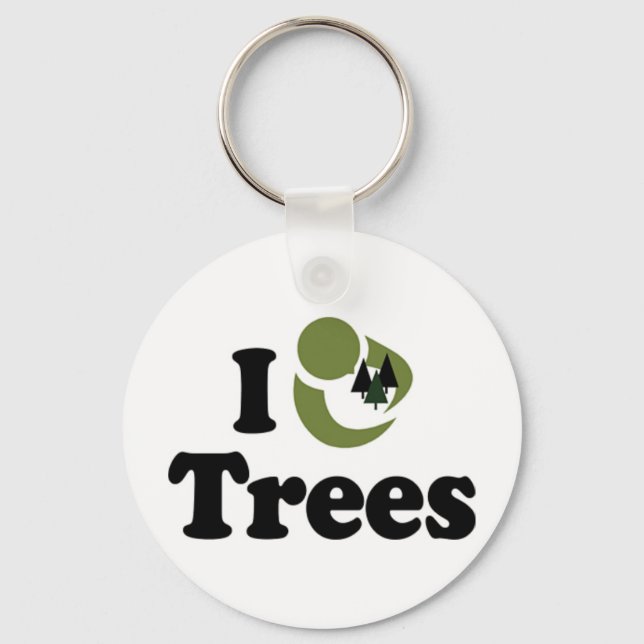 I Liebe Trees Schlüsselanhänger (Vorderseite)
