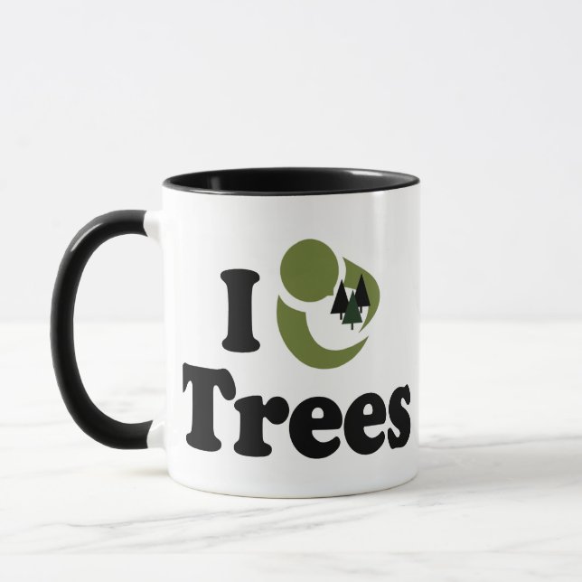I Liebe Trees Tasse (Links)