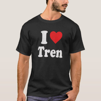 I Liebe Tren Not Retro Vintag T-Shirt