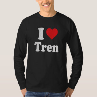 I Liebe Tren Not Retro Vintag T-Shirt