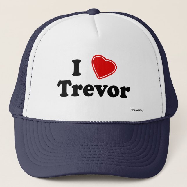 I Liebe Trevor Truckerkappe (Vorderseite)