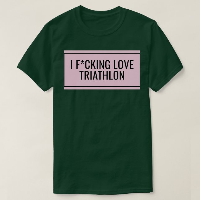 I Liebe Triathlon 16 T-Shirt (Design vorne)