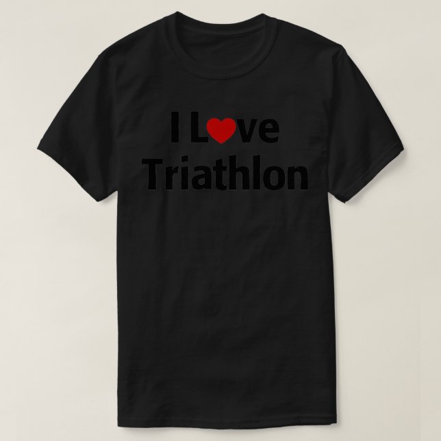 I Liebe Triathlon 3 T-Shirt (Design vorne)