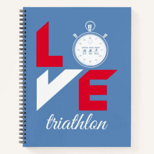 I Liebe Triathlon Notizbuch