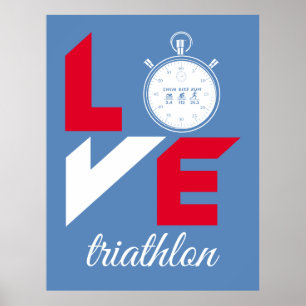 I Liebe Triathlon Poster