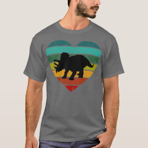 I Liebe Triceratops Herz Dino Kinder Dinosaurier T-Shirt