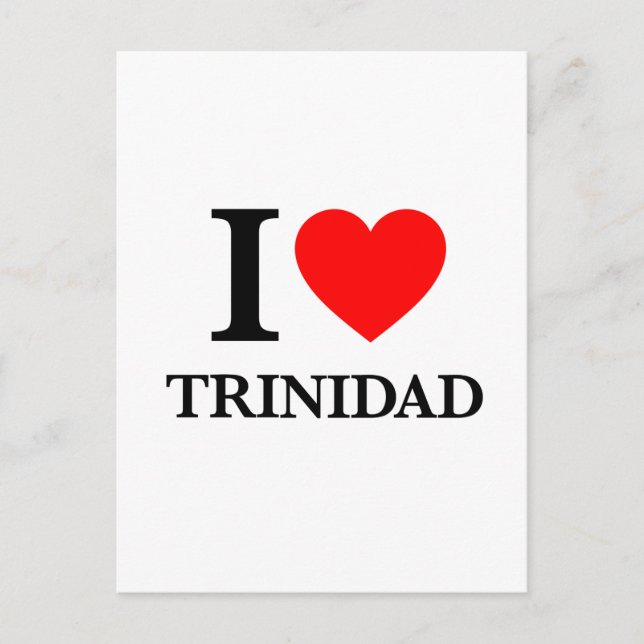 I Liebe Trinidad Postkarte (Vorderseite)