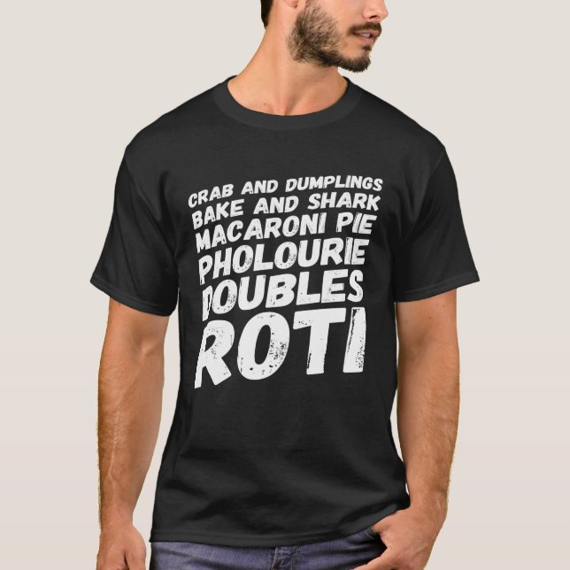 I Liebe Trinidad und Tobago Food T - Shirt (Vorderseite)