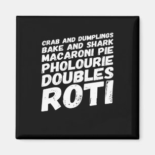 I Liebe Trinidad und Tobago Food T - Shirt Magnet