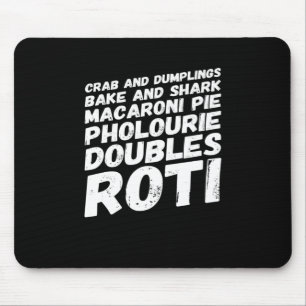 I Liebe Trinidad und Tobago Food T - Shirt Mousepad