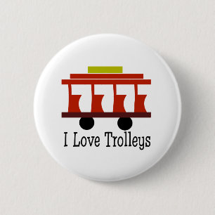 I Liebe Trolleys Button