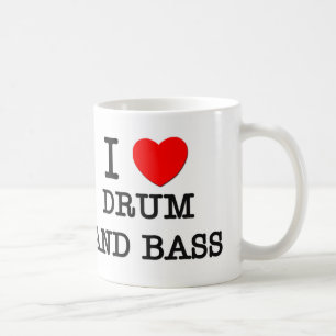 I Liebe-Trommel und Baß Tasse