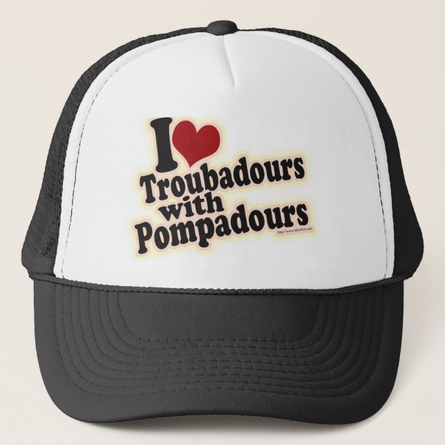 I Liebe Troubadours Truckerkappe (Vorderseite)