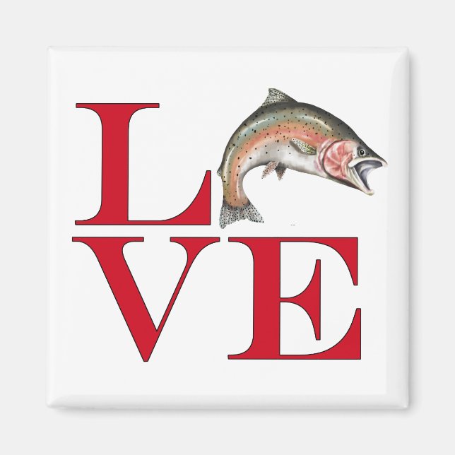 I Liebe Trout Magnet (Vorne)