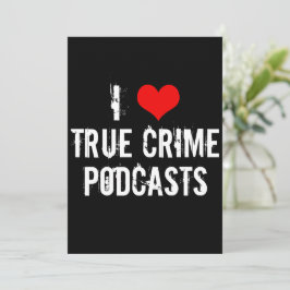 I Liebe True Crime Podcasts Coole Podcaster-Karte
