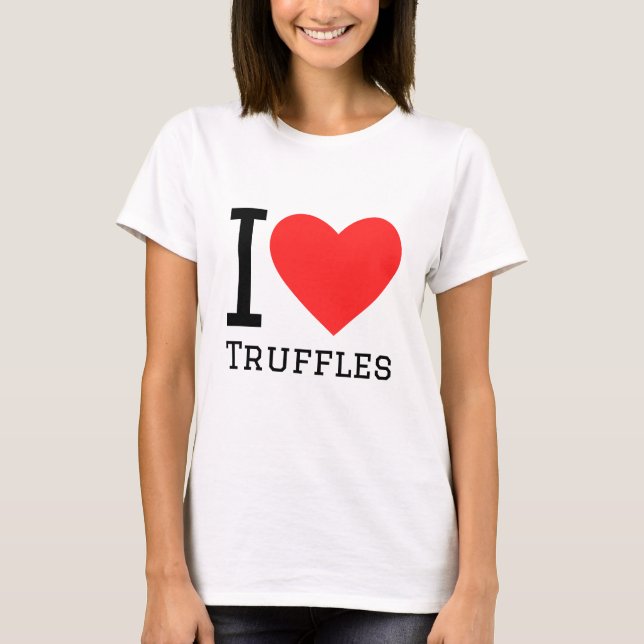 I Liebe Trüffeln T-Shirt (Vorderseite)