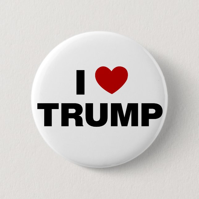 I Liebe Trump Button (Vorderseite)