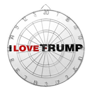 I Liebe Trump Dartscheibe