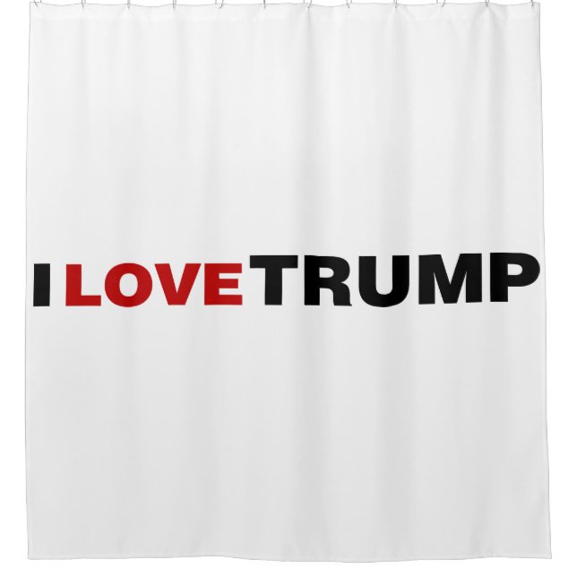I Liebe Trump Duschvorhang (Vorderseite)