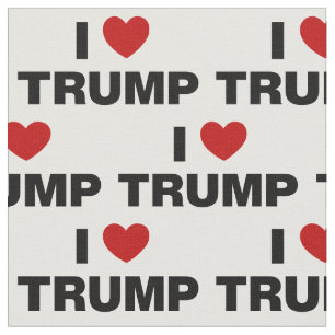 I Liebe Trump Fabric Stoff