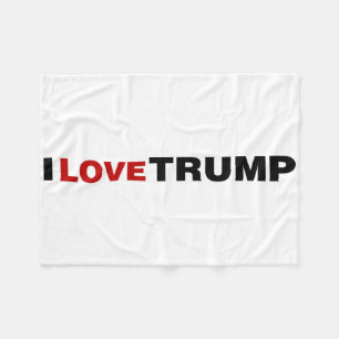 I Liebe Trump Fleecedecke