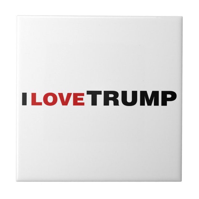 I Liebe Trump Fliese (Vorderseite)