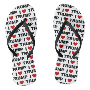 I Liebe Trump Flip Flops