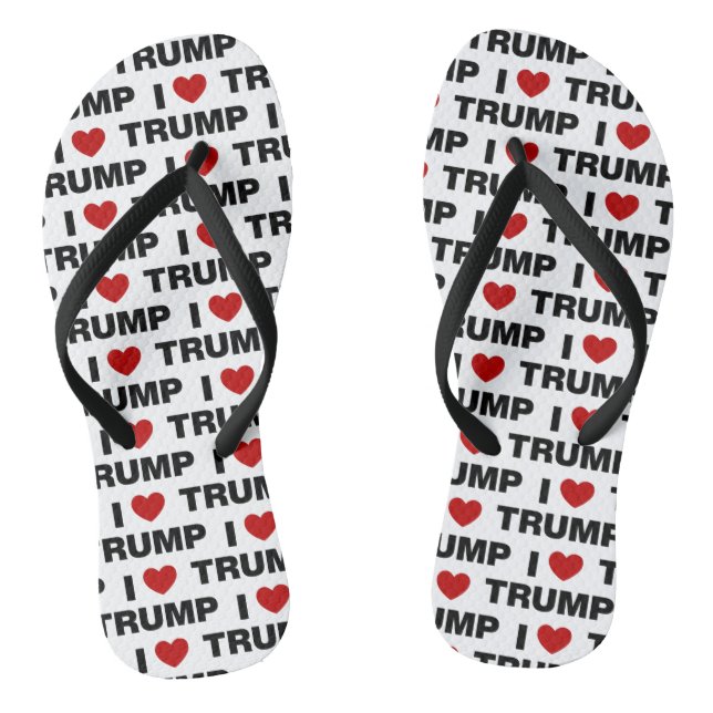 I Liebe Trump Flip Flops (Fußbett)