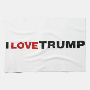 I Liebe Trump Geschirrtuch